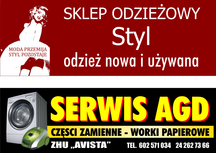Ubranie robocze, banderka, banery