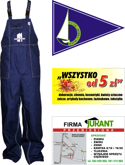 Ubranie robocze, banderka, banery